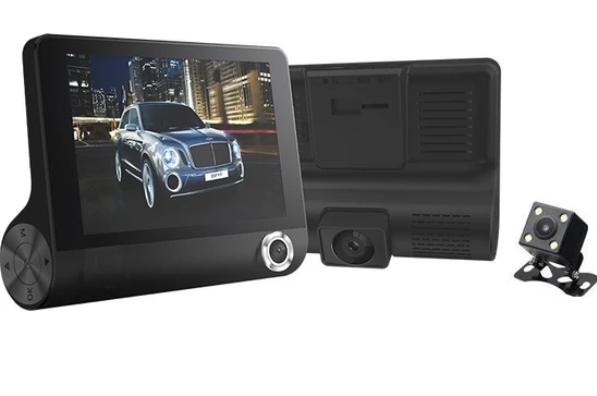 4 İnç IPS Ekran 3 Kameralı Full HD Taksi Minübüs Araç İçi Kamera