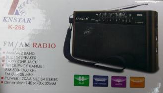 Manuel Kanal Aramalı FM Radyo - Mini Cep Radyosu - KNSTAR K-268