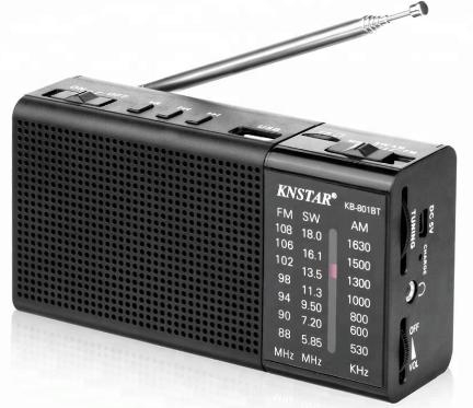 Knstar KB-801 mini am fm sw full band radio