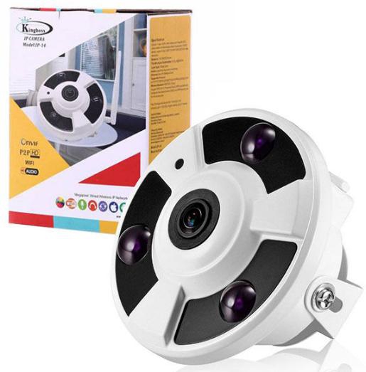 Kingboss IP-14 Wifi Panoramik tavan güvenlik / bebek Kamerası