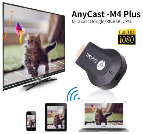 Anycast M4 Plus Full Hd Hdmi Kablosuz Görüntü Ve Ses Aktarıcı Dongle Aparat