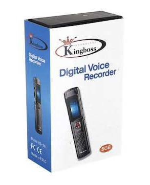 Kingboss Dijital Ses Kayıt Cihazı Mp3 Çalar Kingboss Profesyonel Ses Kayıt Cihazı 8 Gb