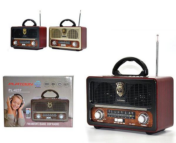 PLATOON PL-4237 SD USB FM RADYO , NOSTALJİK RADYO, RETRO RADYO