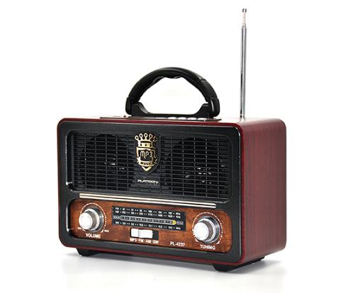 PLATOON PL-4237 SD USB FM RADYO , NOSTALJİK RADYO, RETRO RADYO