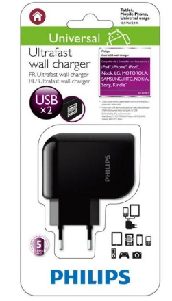 Philips Dlp2207/12 2*Usb 2100Ma Ev Şarj Adaptör