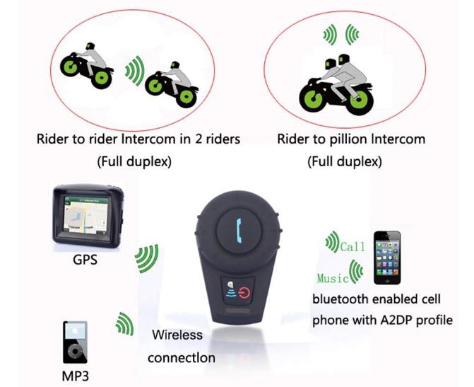 Freedconn FDC-VB Bluetooth Interkom Motosiklet Kask Kulaklığı