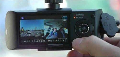 Kingboss GPS Özellikli Çift Yönlü Araç İçi Kamera R300